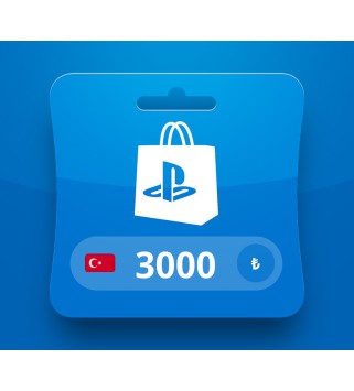 PlayStation Network TRY 3000 Card TURKEY PlayStation 5 Key TÜRKIYE